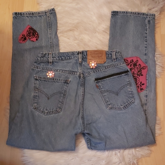 Levi's Denim - Vintage Light Wash Custom 505 Levi's Orange Tab Jeans